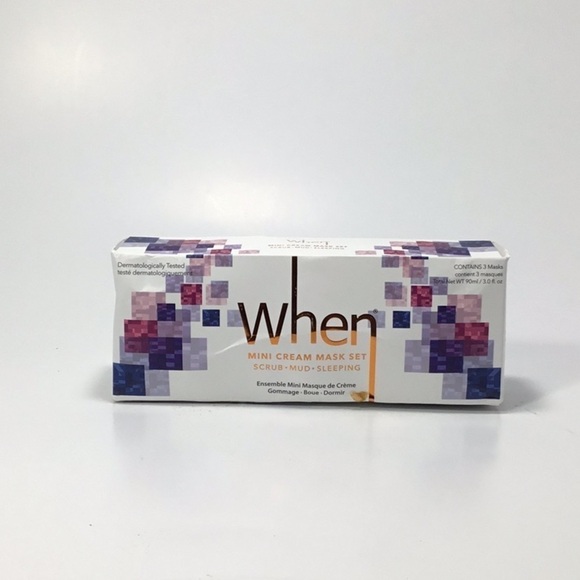 WHEN Beauty Mini Cream Mask Set Scrub/Mud/Sleeping - Picture 2 of 10